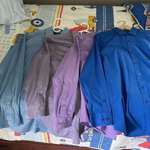 4 ALFANI Men’s long sleeve dress shirts